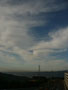 今日の富士山とガラスの向こうの今日の空