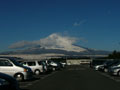 青空と富士山と太陽と