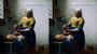 フェルメール「ミルクを注ぐ女」の復元画像