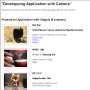 Developping Application with Camera